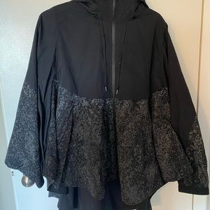 Soul cycle reflective cape jacket